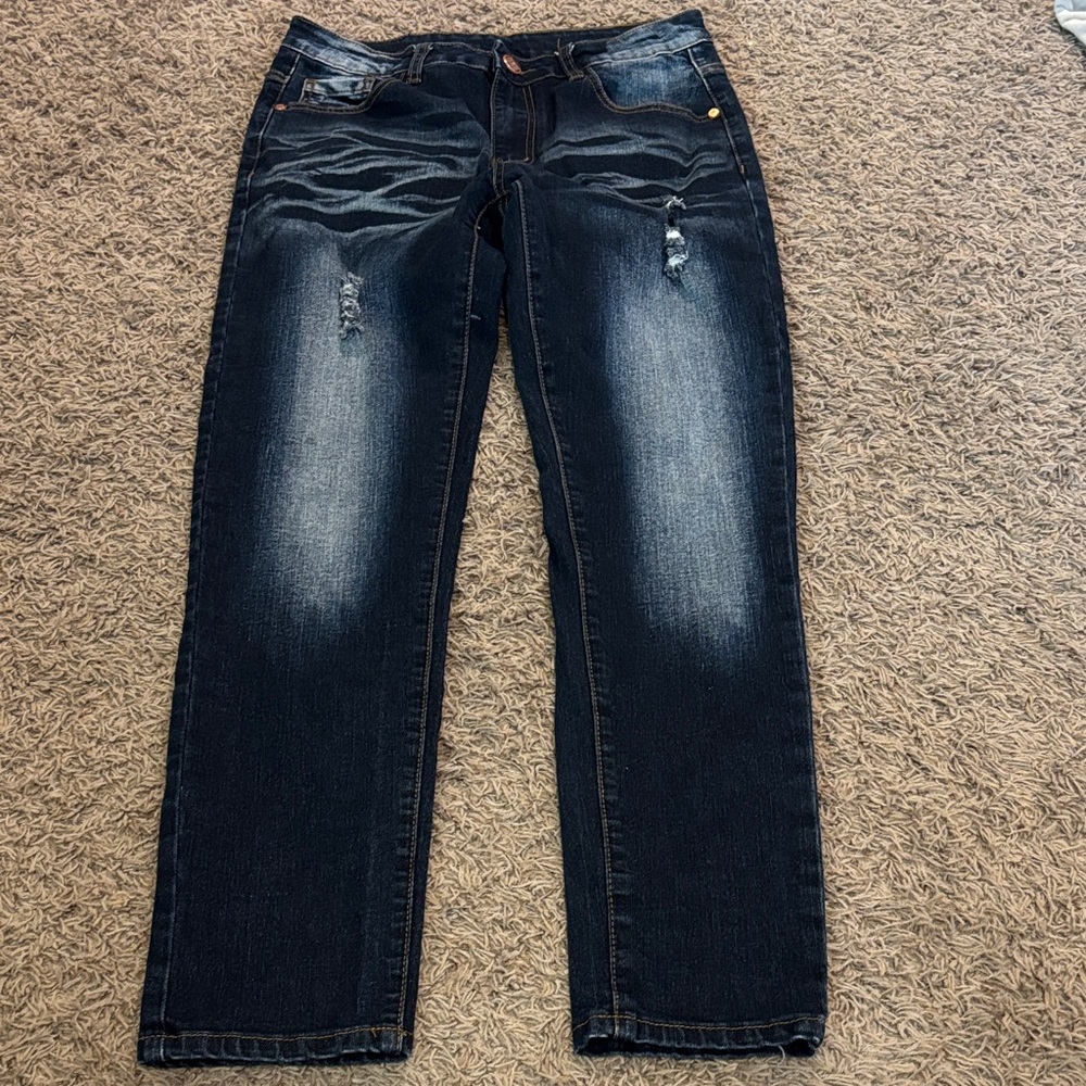 Junbaoss mens  Denim Jeans skinny